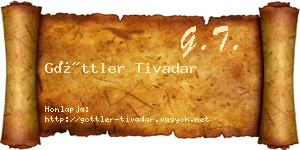 Göttler Tivadar névjegykártya